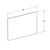 Azar Displays Clear Plastic Jigsaw Puzzle Board w/ round corners Size 18 x 24 952330